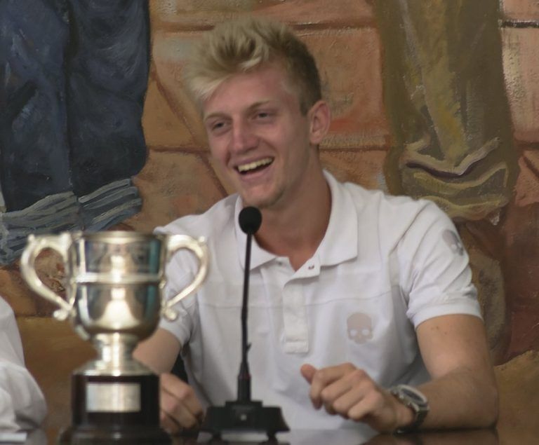 Rincón de la Victoria homenajea a Alejandro Davidovich, tenista ganador Wimbledon 2017 Junior