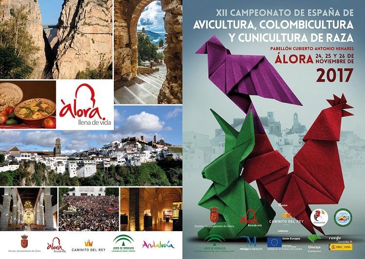 Álora celebra el XII Campeonato de España de Avicultura, Colombicultura y Cunicultura de Raza