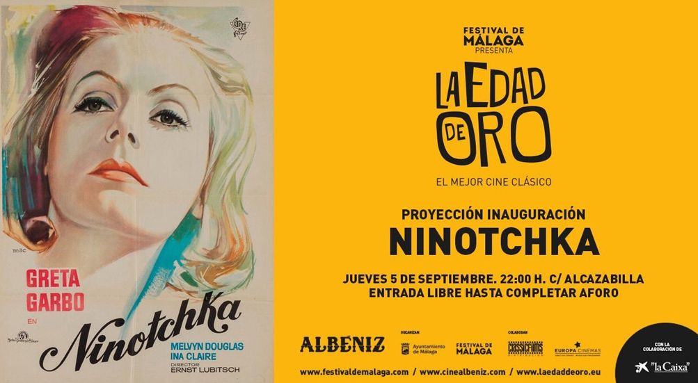 5 de septiembre, con la proyección de ‘Ninotchka’