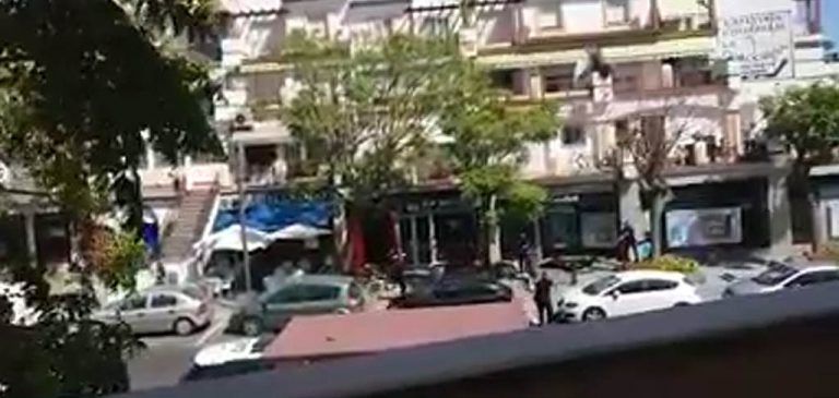 (Vídeo)Espectacular despliegue policial en un atraco a un banco en Estepona