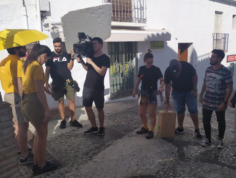Axarquía Film Office colabora en la grabación de un cortometraje en Frigiliana