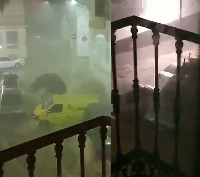 (Vídeo) Los malagueños pasan una madrugada difícil por los muchos efectos causados por las lluvias