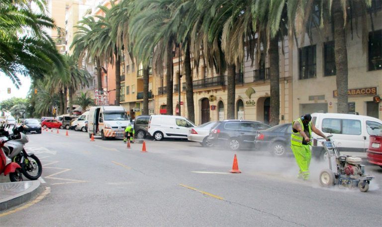 El avance de las obras del metro de Málaga permite abrir al tráfico el paso de Santo Domingo