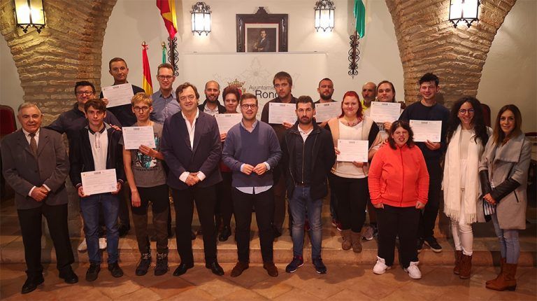 Estudiantes alemanes de prácticas en varias empresas rondeñas
