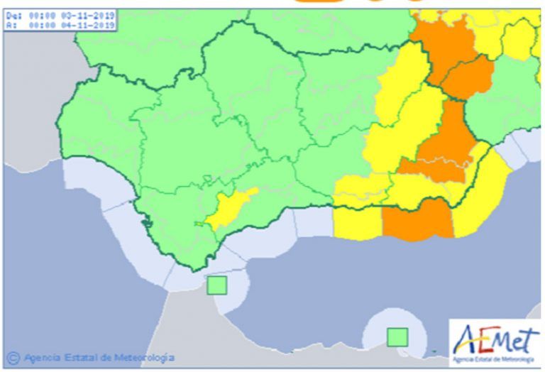 En Ronda entra en vigor una alerta amarilla por vientos