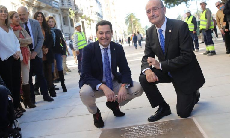 Moreno inaugura la malagueña Alameda principal