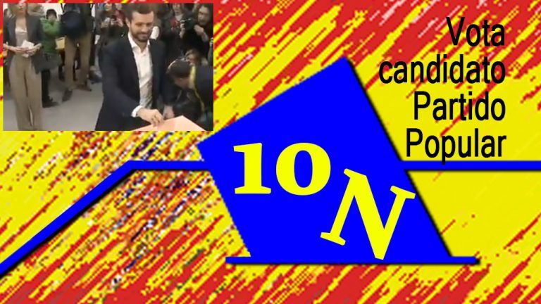 10N: Vota Pablo Casado, candidato del Partido Popular
