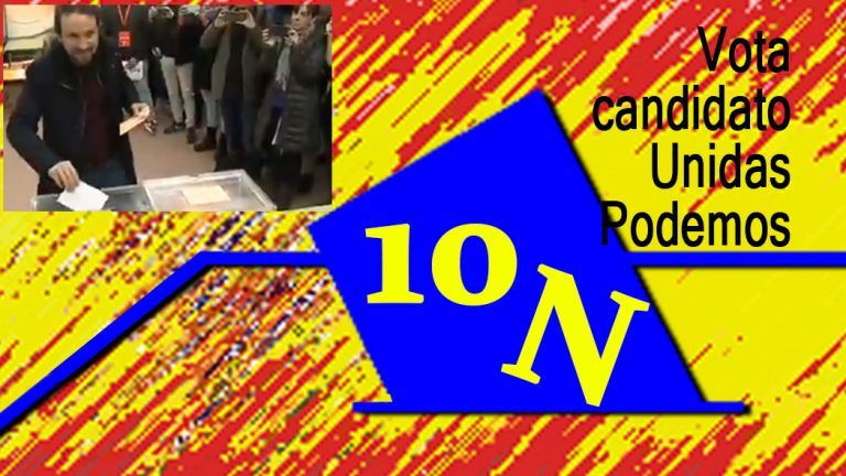 10N: Vota Pablo Iglesias, candidato Unidas Podemos