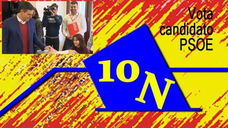 10N: Vota Pedro Sánchez, candidato del PSOE