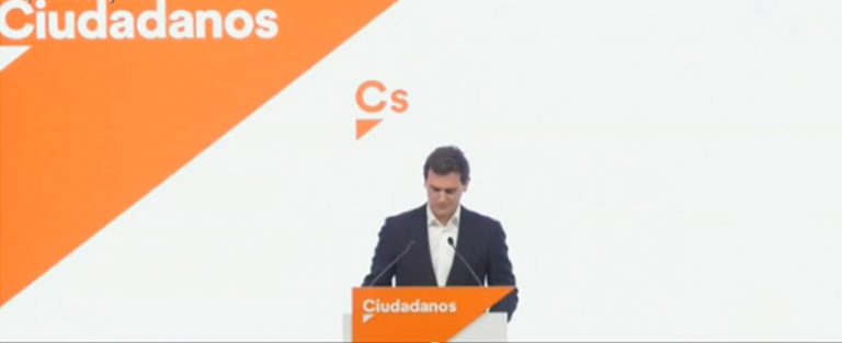 (Vídeo) Albert Rivera, sorpresivamente, abandona la política