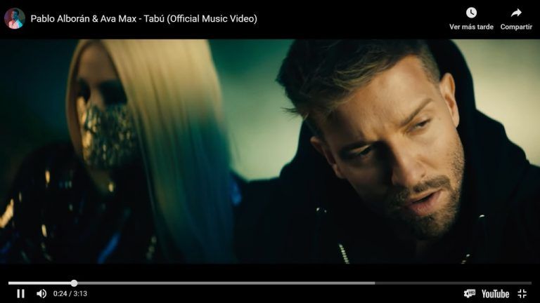 El nuevo tema de Pablo Alborán y Ava Max «Tabú» arrasa ya en las listas. Dentro vídeo!!