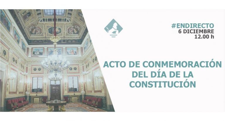¡Directo! El Congreso conmemora el viernes el 41 aniversario de la Constitución