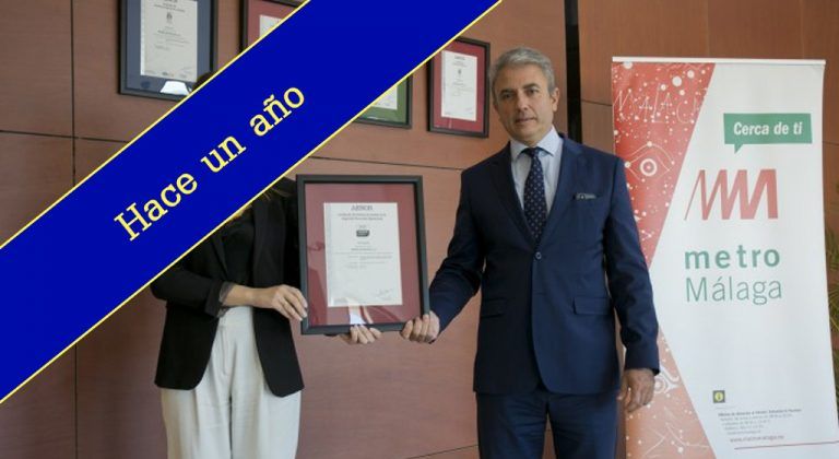 ‘Hace un año’: Metro de Málaga es el primer operador ferroviario en lograr el certificado AENOR de seguridad ferroviaria ‘Hace un año’: Metro de Málaga es el primer operador ferroviario en lograr el certificado AENOR de seguridad ferroviaria