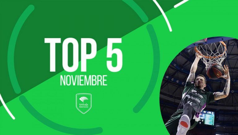 (Video) El Top5 del Unicaja de baloncesto en noviembre