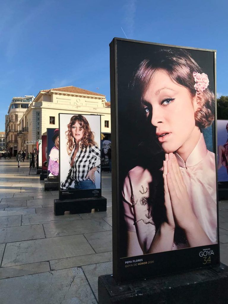 Málaga rinde homenaje a Pepa Flores en calle Alcazabilla