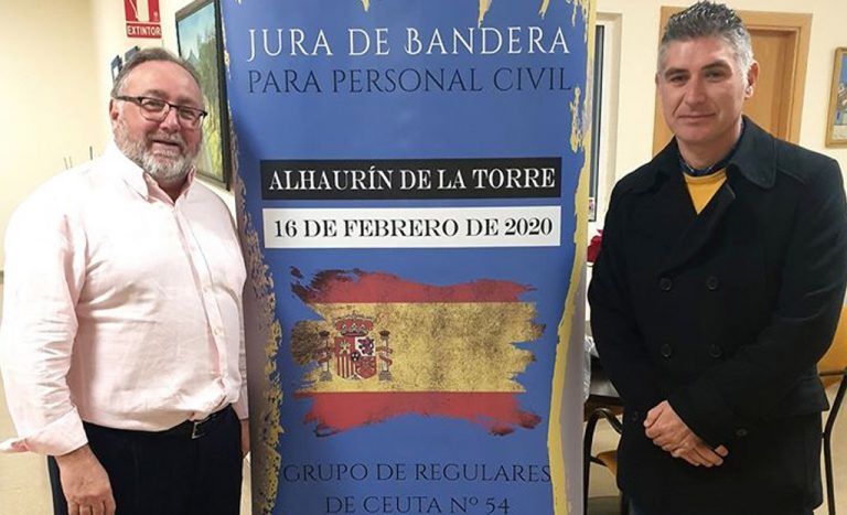 Buena acogida de la Jura de Bandera civil en Alhaurín de la Torre