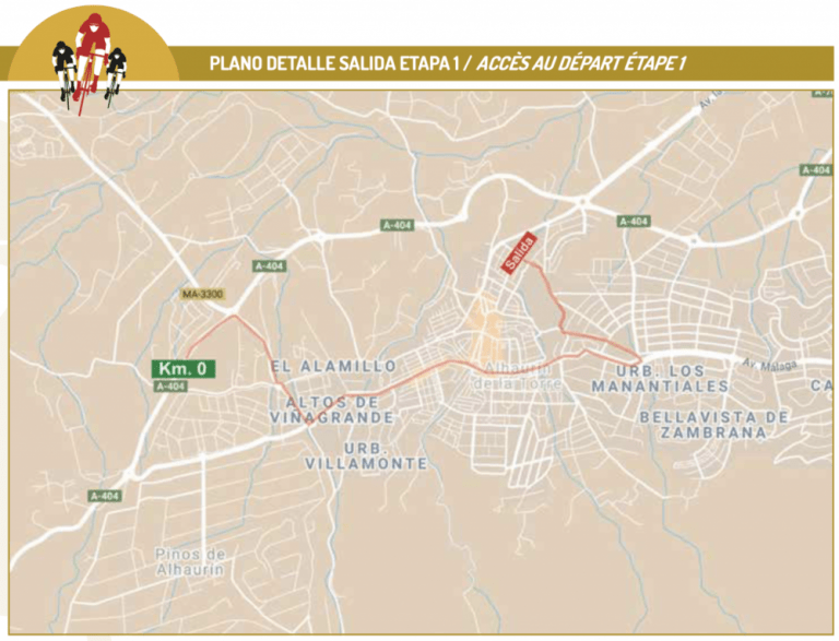 Así afectará al tráfico la salida de la Vuelta a Andalucía este miércoles, 19 de febrero
