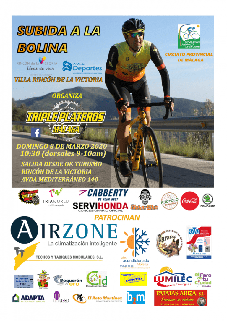 Rincón de la Victoria celebra la prueba ciclista III Subida a la Bolina con un pelotón de 250 deportistas