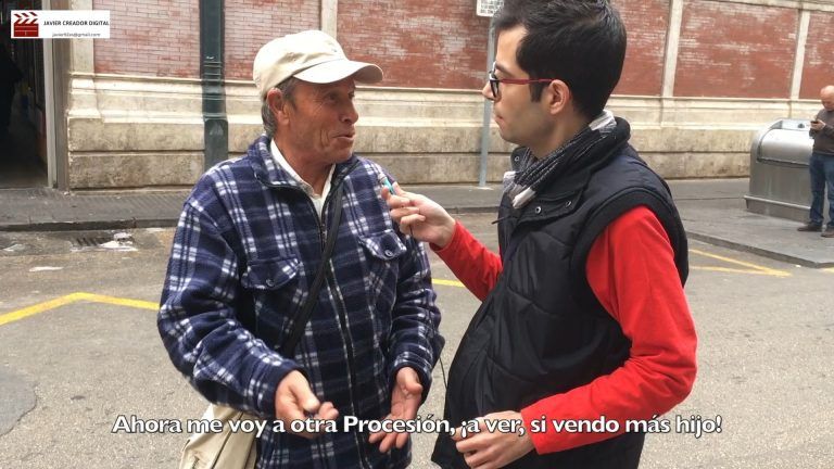 Homenaje a los vendedores de Semana Santa (vídeo)