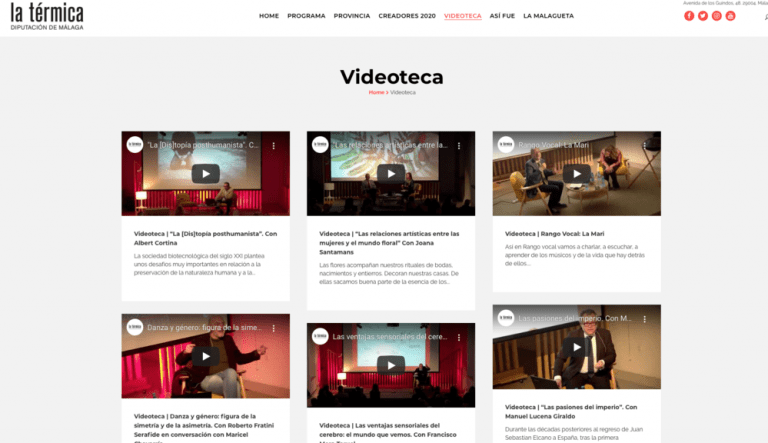 Las videoconferencias de La Térmica reciben una media de 2.000 visitas al día