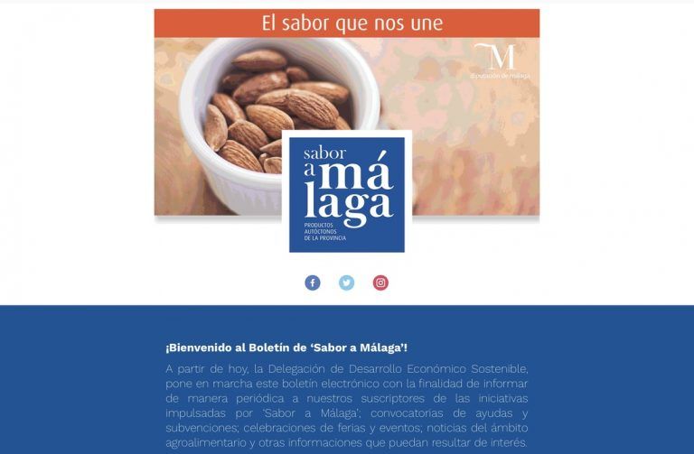 ‘Sabor a Málaga’ crea un boletín electrónico sobre iniciativas y subvenciones para informar y apoyar al sector agroalimentario