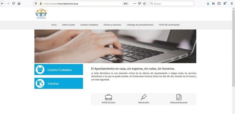 El Ayuntamiento de Rincón de la Victoria habilita el Registro de Entrada Telemático