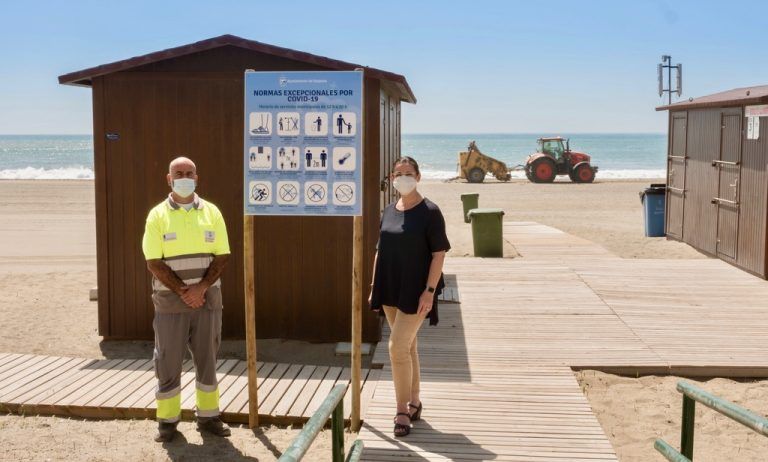 El Ayuntamiento de Estepona tiene preparadas las playas y fija un protocolo de seguridad que garantiza su apertura en la fase 2 de desescalada