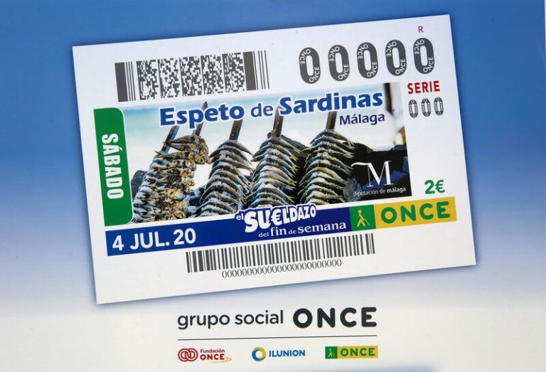 La ONCE dedica su cupón del próximo sábado al espeto de sardinas