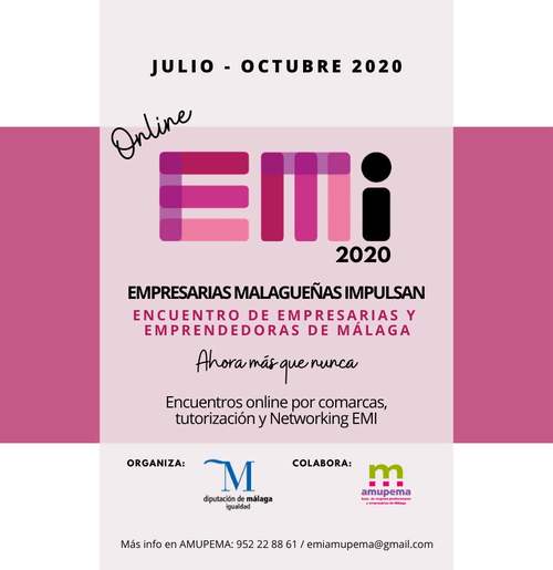 La Diputación y Amupema presentan el nuevo formato de la edición 2020 de las jornadas ‘Empresarias Malagueñas Impulsan’