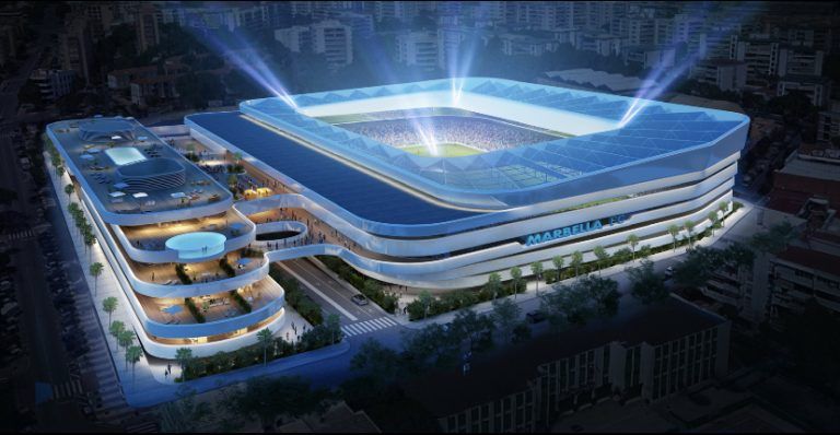 Presentado el nuevo estadio del Marbella FC, una joya urbanística que será símbolo de la ciudad