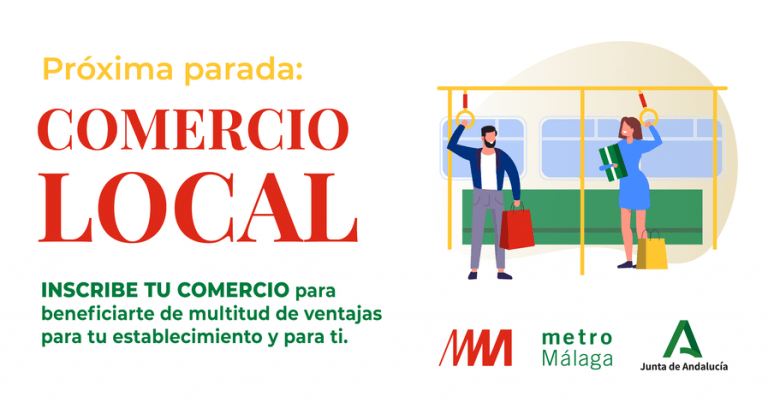 Metro de Málaga pone en marcha una campaña digital de promoción del comercio local
