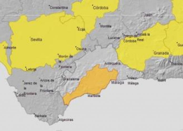 Activan este viernes el aviso naranja por altas temperaturas en las comarcas malagueñas de Sol y Guadalhorce
