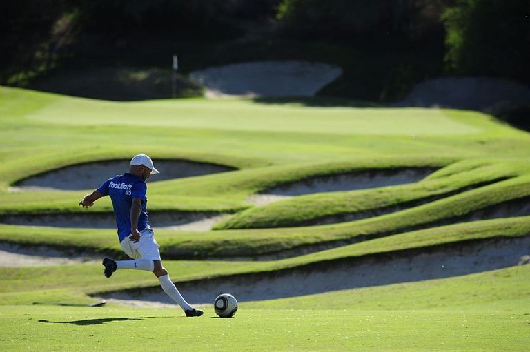 El joven alhaurino Darío Gálvez lidera la Liga de Andalucía de Footgolf
