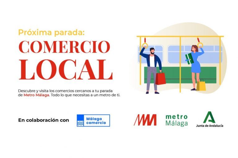 El Metro de Málaga colabora con el tejido empresarial en la promoción del comercio local