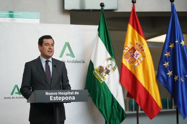 Moreno inaugura el Hospital de Estepona y anuncia el desbloqueo de la ampliación del Costa del Sol