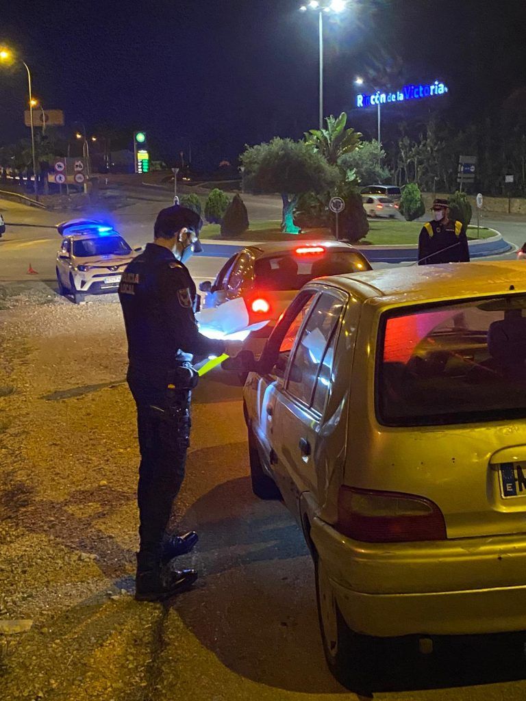 El Grupo Operativo de Noche de la Policía Local de Rincón de la Victoria (GON) hace balance del 2020 con más de 600 servicios y 77 detenidos