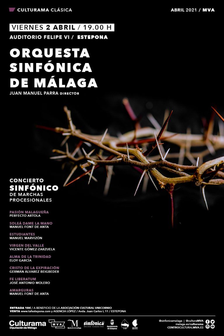 La Orquesta Sinfónica de Málaga ofrecerá un concierto de Marchas Procesionales en el Auditorio Felipe VI