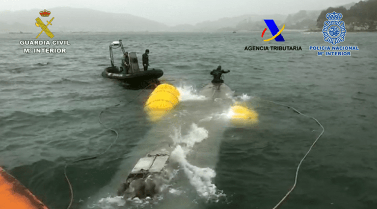 Incautado en Málaga el primer narcosubmarino fabricado en Europa
