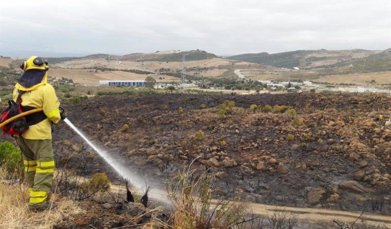 Extinguido un incendio forestal declarado este sábado en Pizarra