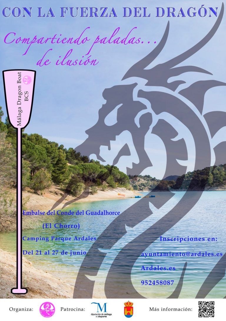 La Diputación impulsa unas jornadas de remo en Ardales para mujeres supervivientes de cáncer de mama