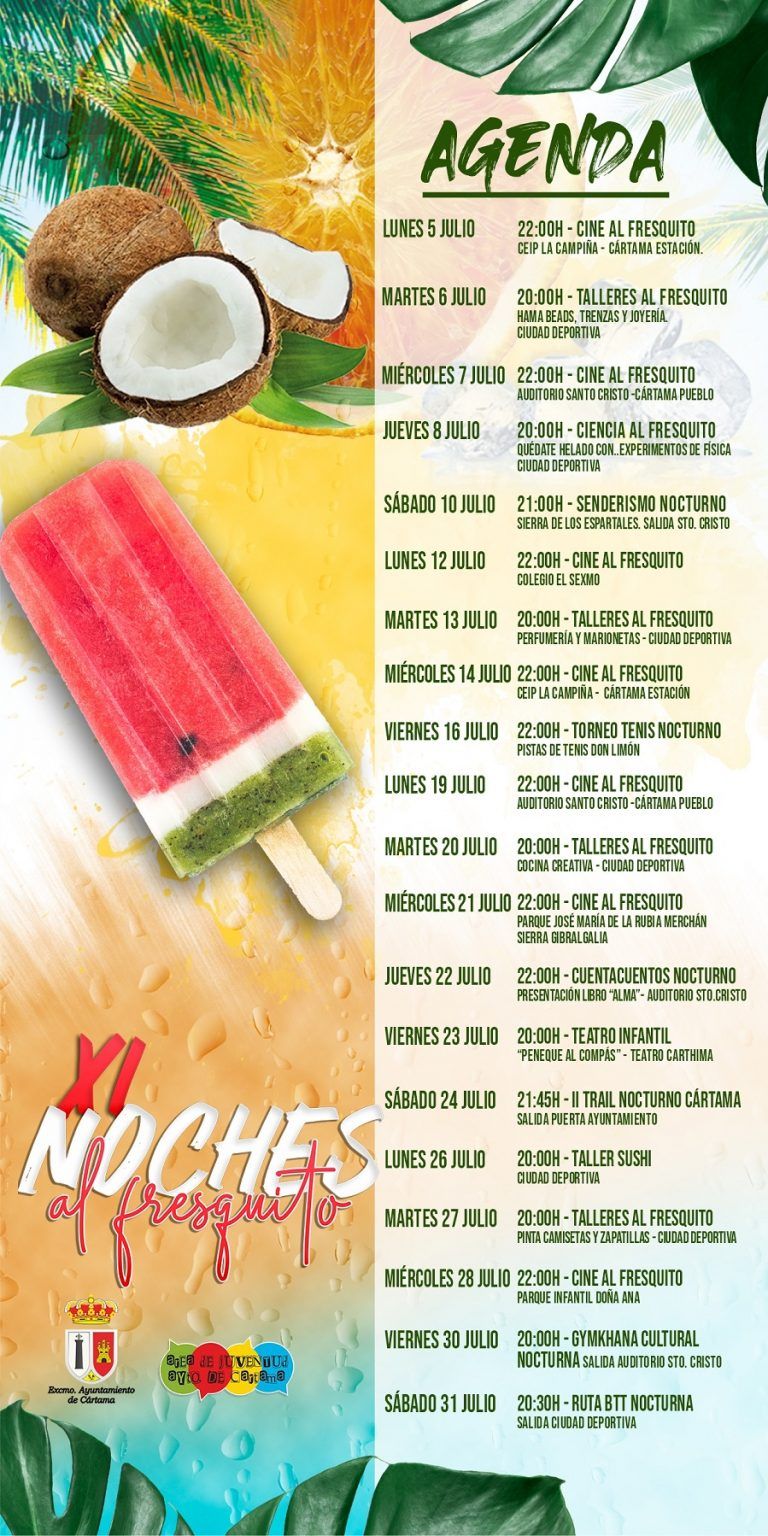 Azahar Joven y las Noches al Fresquito comienzan este lunes 5 de julio en Cártama