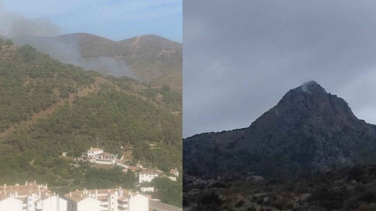 Declarados dos incendios forestales en Ardales y Ojén