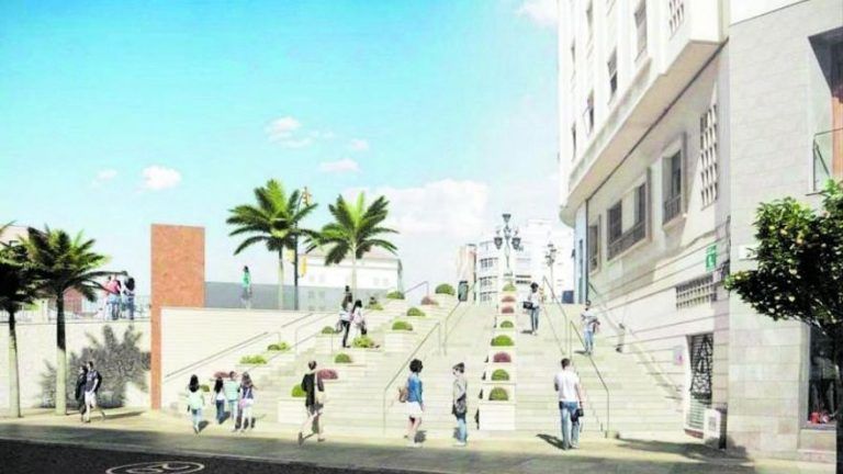 Así será la nueva Tribuna de los Pobres, obra que comenzará el lunes en calle Carretería