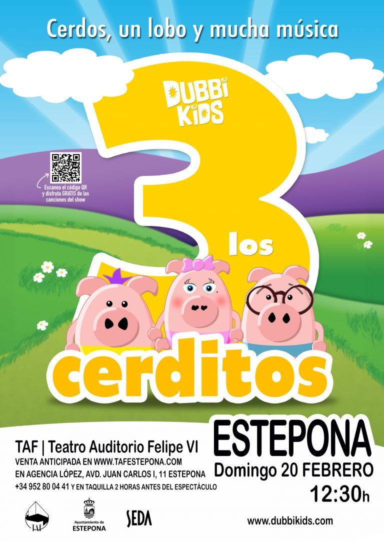 El clásico infantil ‘Los Tres Cerditos’ vuelve al Auditorio Felipe VI de Estepona