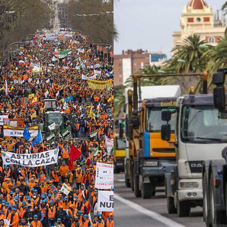 Los transportistas cumplen una semana de huelga e insisten en negociar con el Gobierno