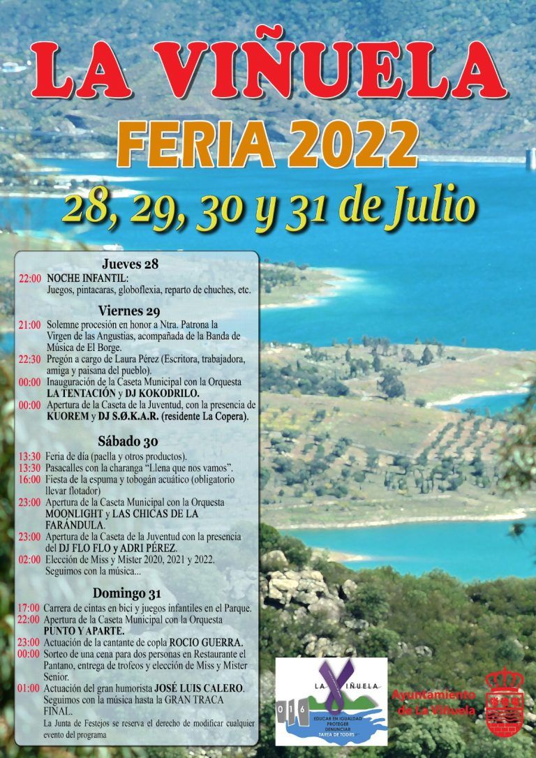 La Viñuela se prepara para el inicio de la Feria 2022 que arranca el próximo jueves