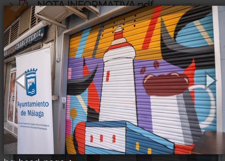 El ayuntamiento pone en marcha una inciativapara decorar los comercios de Capuchinos, Victoria y Olletas con graffitis
