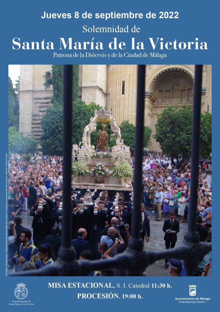 Presentado el cartel de la procesión de la Virgen de la Victoria de 2022