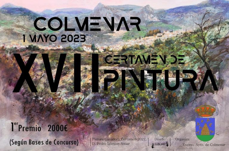 Colmenar invita a participar en el XVII Certamen de Pintura al Aire que se celebra este lunes uno de mayo