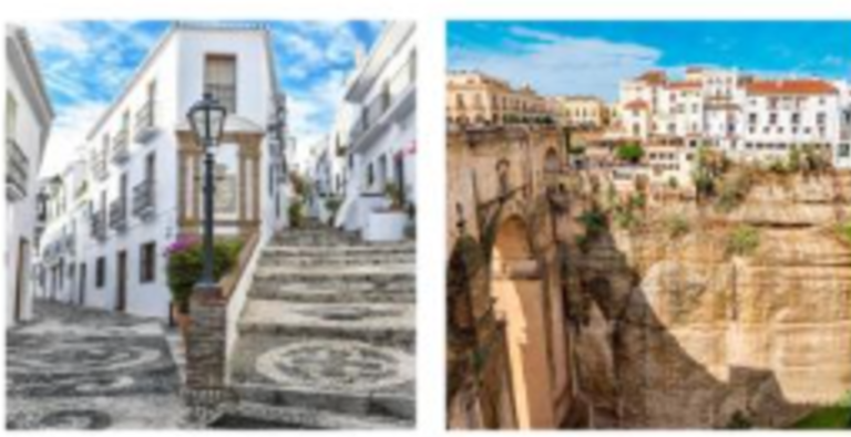 Los dos pueblos más bonitos de Málaga  según la IA de ChatGPT, Frigiliana y Ronda